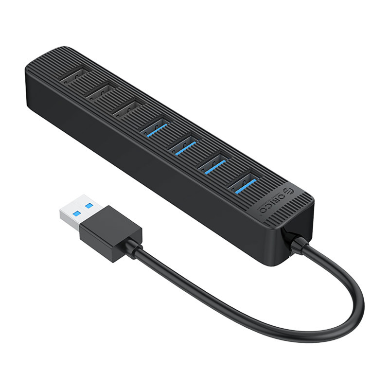 Stebulės skirstytuvas TWU32-4A USB-A – USB-A USB-C 5V/ 3A – juodas
