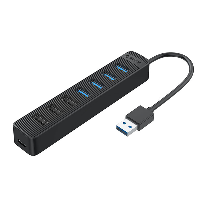 Stebulės skirstytuvas TWU32-4A USB-A – USB-A USB-C 5V/ 3A – juodas