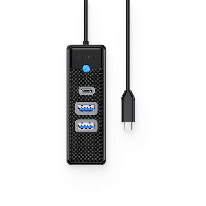 PWC2U-C3 USB-C – USB-A USB-C skirstytuvo šakotuvas – juodas