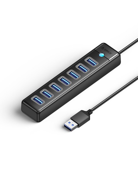 Stebulės skirstytuvas PW7U-U3 7x USB-A USB-C 5V 3A 1m – juodas
 
Stebulės skirstytuvas PW7U-U3 7x USB-A USB-C 5V 3A 1m – juodas