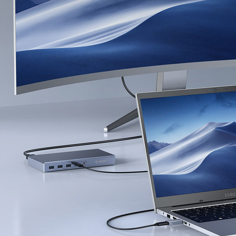 AH-AC10 adapteris USB-C prie USB-A – pilka