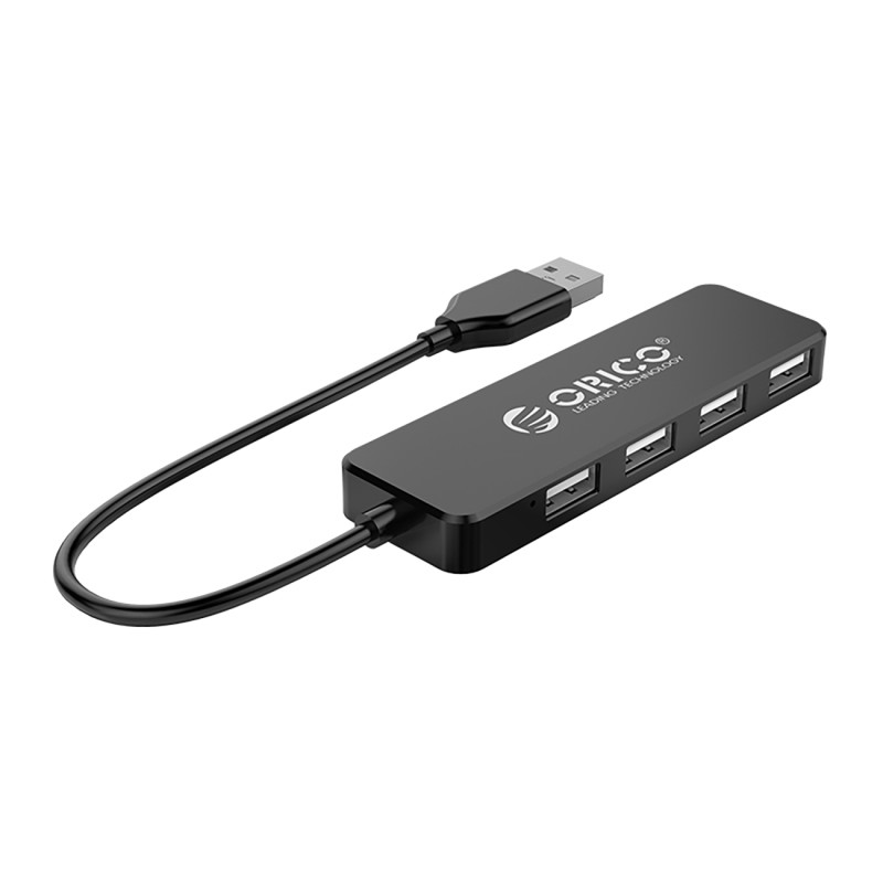 Hub FL01 prijungimo stoties skirstytuvas USB-A iki 4x USB-A – juodas