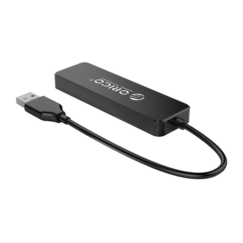 Hub FL01 prijungimo stoties skirstytuvas USB-A iki 4x USB-A – juodas
