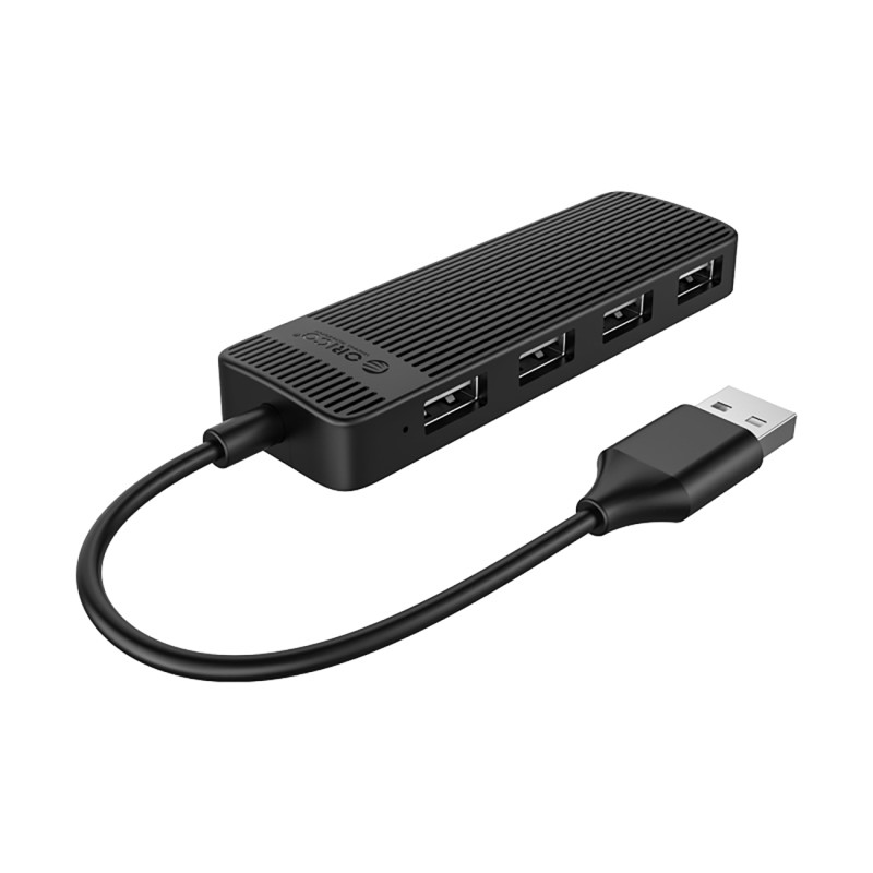 Hub FL02 prijungimo stoties skirstytuvas USB-A iki 4x USB-A – juodas