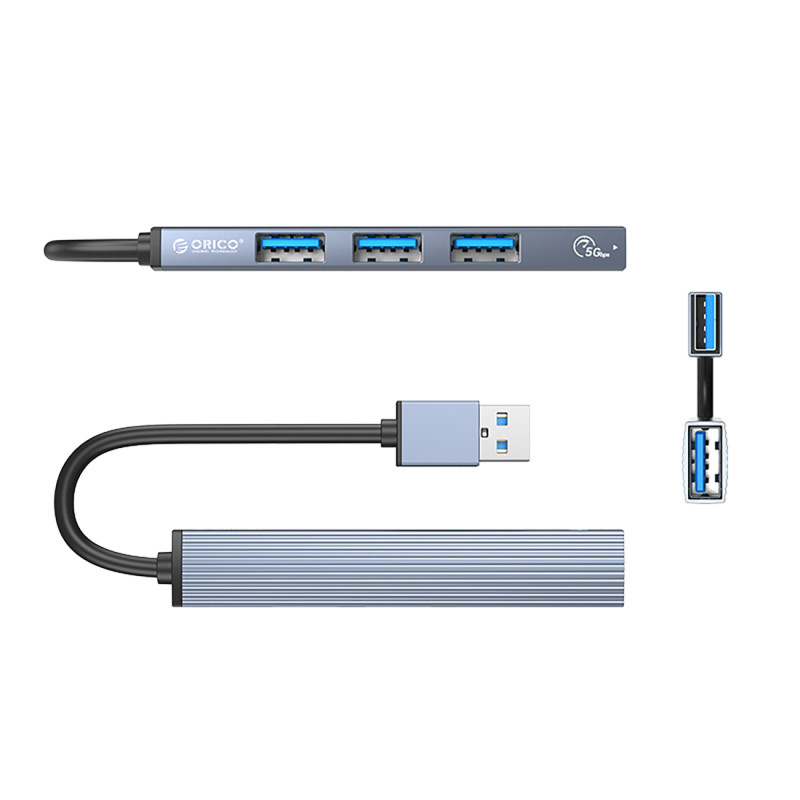 Hub AH-A13 prijungimo stoties USB-A skirstytuvas – pilka