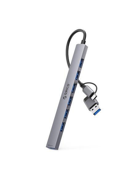 Hub YSA2-U3 USB-A / USB-C prijungimo stotelė iki 7x USB-A – pilka
 
Hub YSA2-U3 USB-A / USB-C prijungimo stotelė iki 7x USB-A – pilka