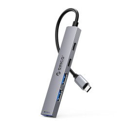 
Hub YSB4-U2 USB-C į USB-A USB-C prijungimo stotis – pilka
