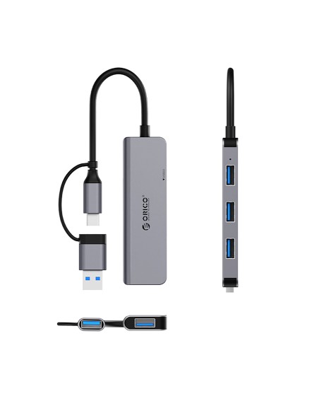Hub YSA5-U3 prijungimo stotelė USB-A / USB-C iki 4x USB-A – pilka
 
Hub YSA5-U3 prijungimo stotelė USB-A / USB-C iki 4x USB-A – pilka