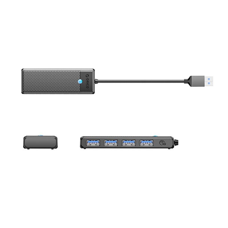 Hub PAPW4A-C3 4x USB-A skirstytuvas – juodas