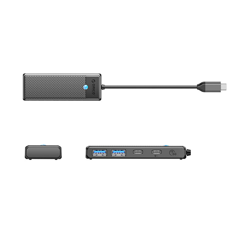 Hub PAPW2AC-C3 USB-C į USB-A USB-C skirstytuvas – juodas