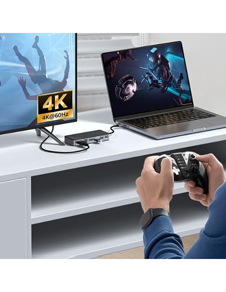 OM28PR-G2 šakotuvo prijungimo stotis su M.2 disko lizdu USB-C – USB-A USB-C HDMI Ethernet – juodas
 
OM28PR-G2 šakotuvo prijungimo stotis su M.2 disko lizdu USB-C – USB-A USB-C HDMI Ethernet – juodas