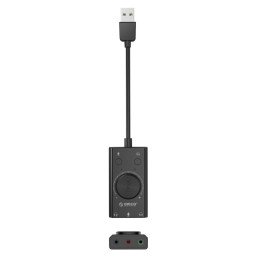 
SC2 išorinė daugiafunkcė USB-A garso plokštė – juoda

