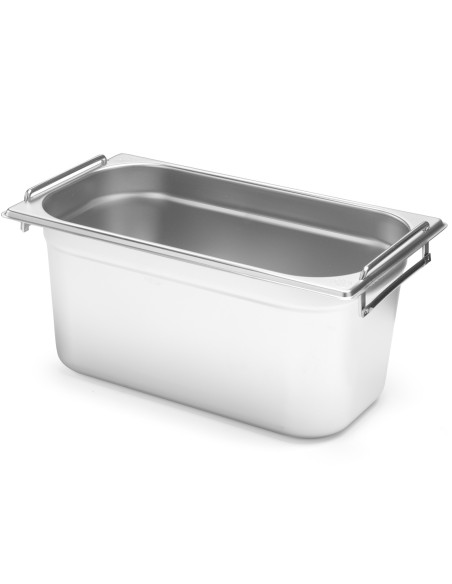 Maitinimo konteineris GN 1/3 su ištraukiamomis rankenomis 325x176x200mm 7,8L Hendi 817452