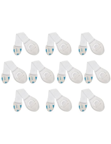 Apsauga - spyna spintelėms, 10 vnt. baltas