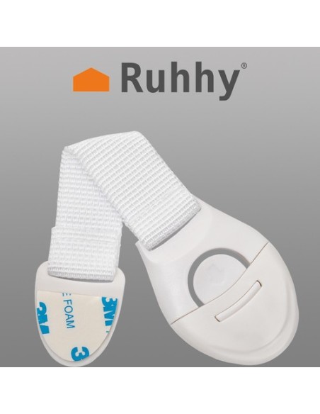 Apsauga - spyna spintelėms, 10 vnt. baltas