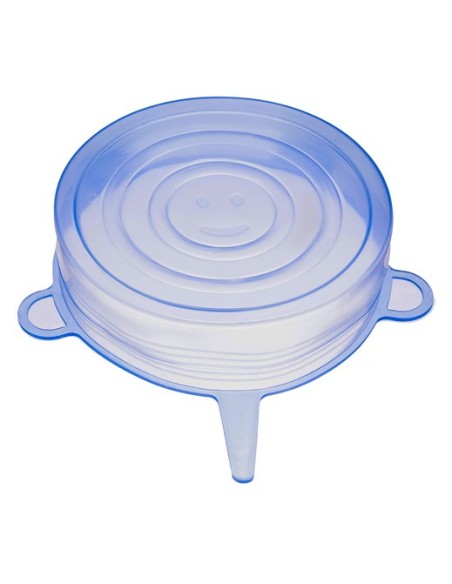 Silikoniniai dangteliai - rinkinyje 6 vnt