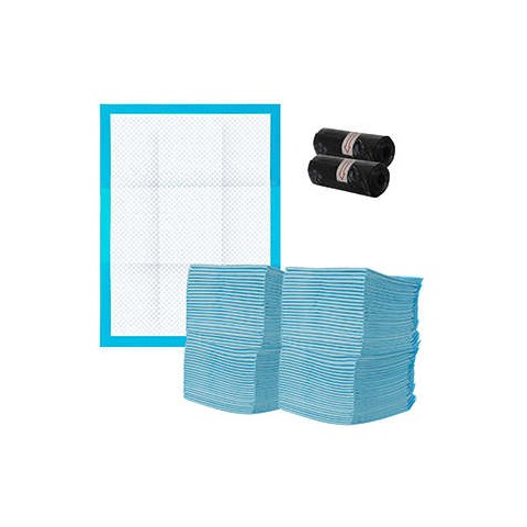 Higieninis sugeriantis įklotas - 100 vnt. + maišeliai