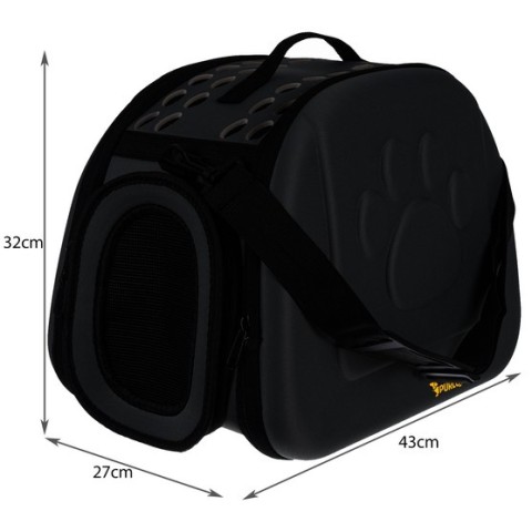 Nešioklė - krepšys šuniui/ katei - juodas