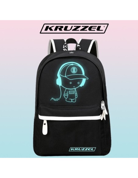 Kruzzel 19374 USB švytinti kuprinė