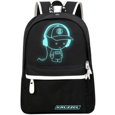 Kruzzel 19374 USB švytinti kuprinė