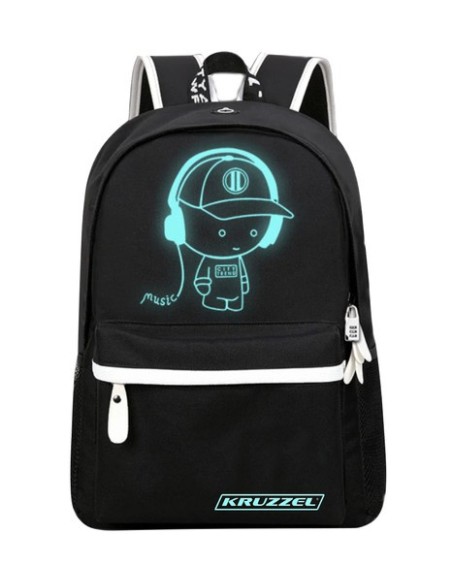 Kruzzel 19374 USB švytinti kuprinė