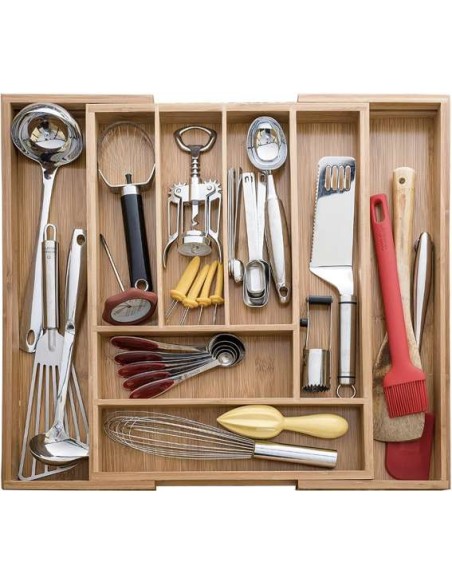 Bambuko įdėklas/ tvarkyklė Ruhhy 19189 stalčiui