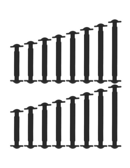 Silikoniniai raišteliai - rinkinyje 16 vnt. 19933 m Silikoniniai raišteliai - rinkinyje 16 vnt. 19933 m