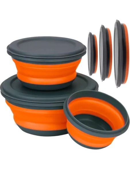 Silikoniniai sulankstomi dubenėliai - 3 vnt. Ruhhy 20781