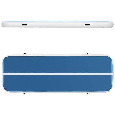 Čiužinio kilimėlis, akrobatinis pripučiamas gimnastikos takas, ilgis 3 m, mėlynos ir baltos spalvos