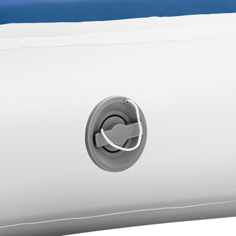 Čiužinio kilimėlis, akrobatinis pripučiamas gimnastikos takas, ilgis 3 m, mėlynos ir baltos spalvos