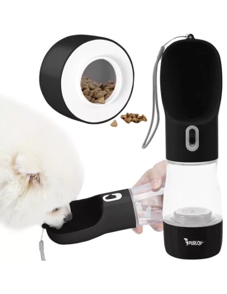 Kelioninis buteliukas su dubenėliu augintiniams 200 ml