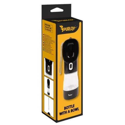 Purlov 21033 šunų butelis/ vandens butelis su dubeniu