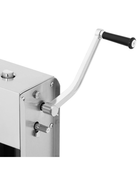 Stuffer filler vertikalus rankinis dešrų purkštuvas 5 l + 4 piltuvėliai Stuffer filler vertikalus rankinis dešrų purkštuvas 5 l + 4 piltuvėliai