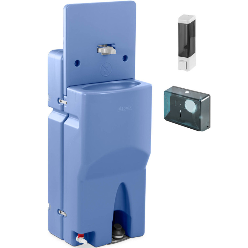 Mobilus praustuvas su muilo dozatoriumi ir laikikliu popieriui 65 l