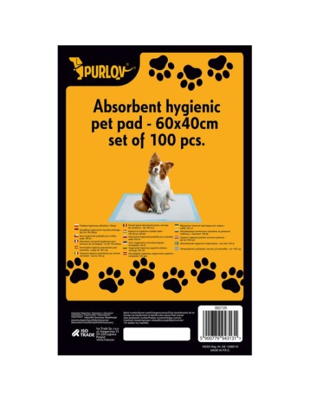 Higieninis įklotas 60x40cm 100 vnt. Purlovas 21599