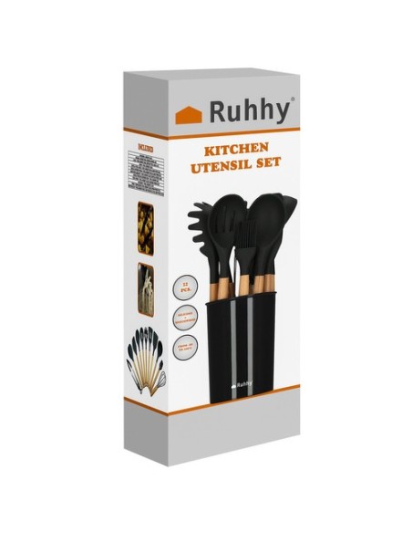 Virtuvės reikmenys - rinkinyje 12 vnt. Ruhhy 21804