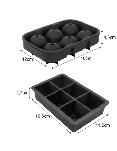 Silikoninė forma 2in1 - kubeliai + rutuliukai Ruhhy 21270