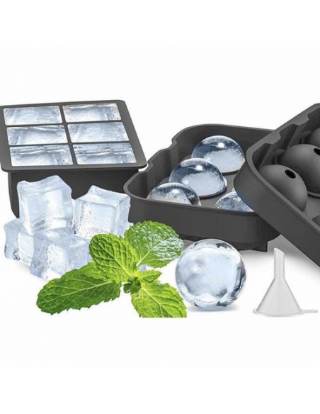 Silikoninė forma 2in1 - kubeliai + rutuliukai Ruhhy 21270