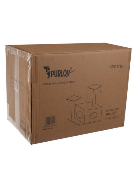 Katės medis 71cm pilkas Purlov 21712