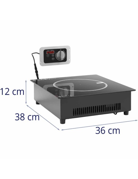 Integruota indukcinė viryklė su 1 kaitviete 3500 W Integruota indukcinė viryklė su 1 kaitviete 3500 W