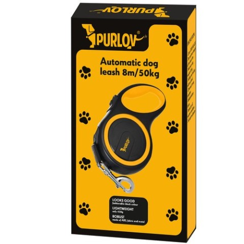 Automatinis pavadėlis šuniui 8m/ 50kg Purlov 19786m