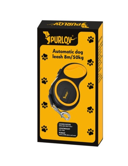 Automatinis pavadėlis šuniui 8m/ 50kg Purlov 19786m