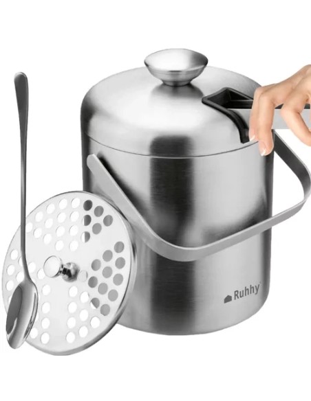 Ledo kibiras - žnyplės + šaukštas Ruhhy 21159