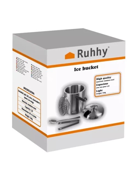 Ledo kibiras - žnyplės + šaukštas Ruhhy 21159