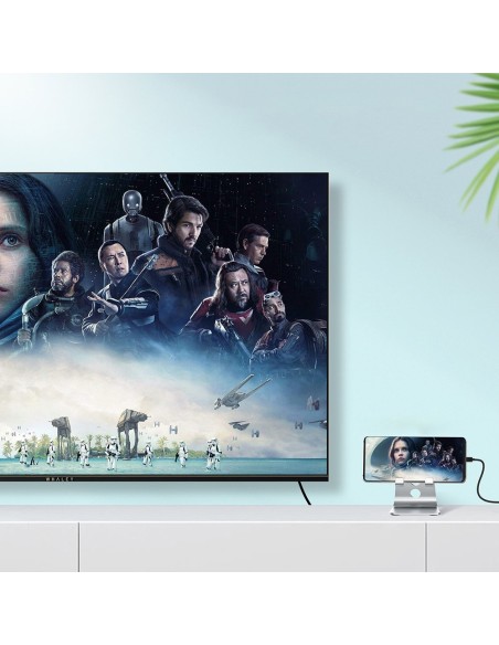 C tipo USB laidas – HDMI 4K 30Hz 3m juodas