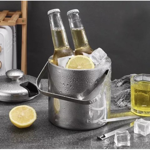 Ledo kibiras - žnyplės + šaukštas Ruhhy 21159