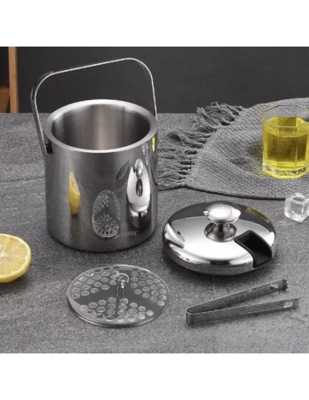 Ledo kibiras - žnyplės + šaukštas Ruhhy 21159