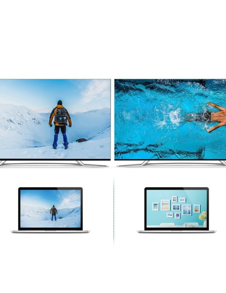 C tipo USB laidas – HDMI 4K 30Hz 3m juodas