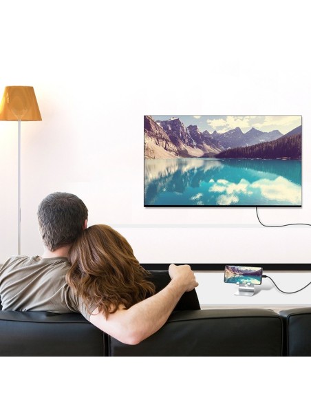 C tipo USB laidas – HDMI 4K 30Hz 3m juodas