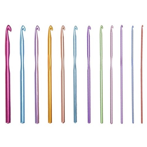 12 vnt nėrimo kabliukų rinkinys.